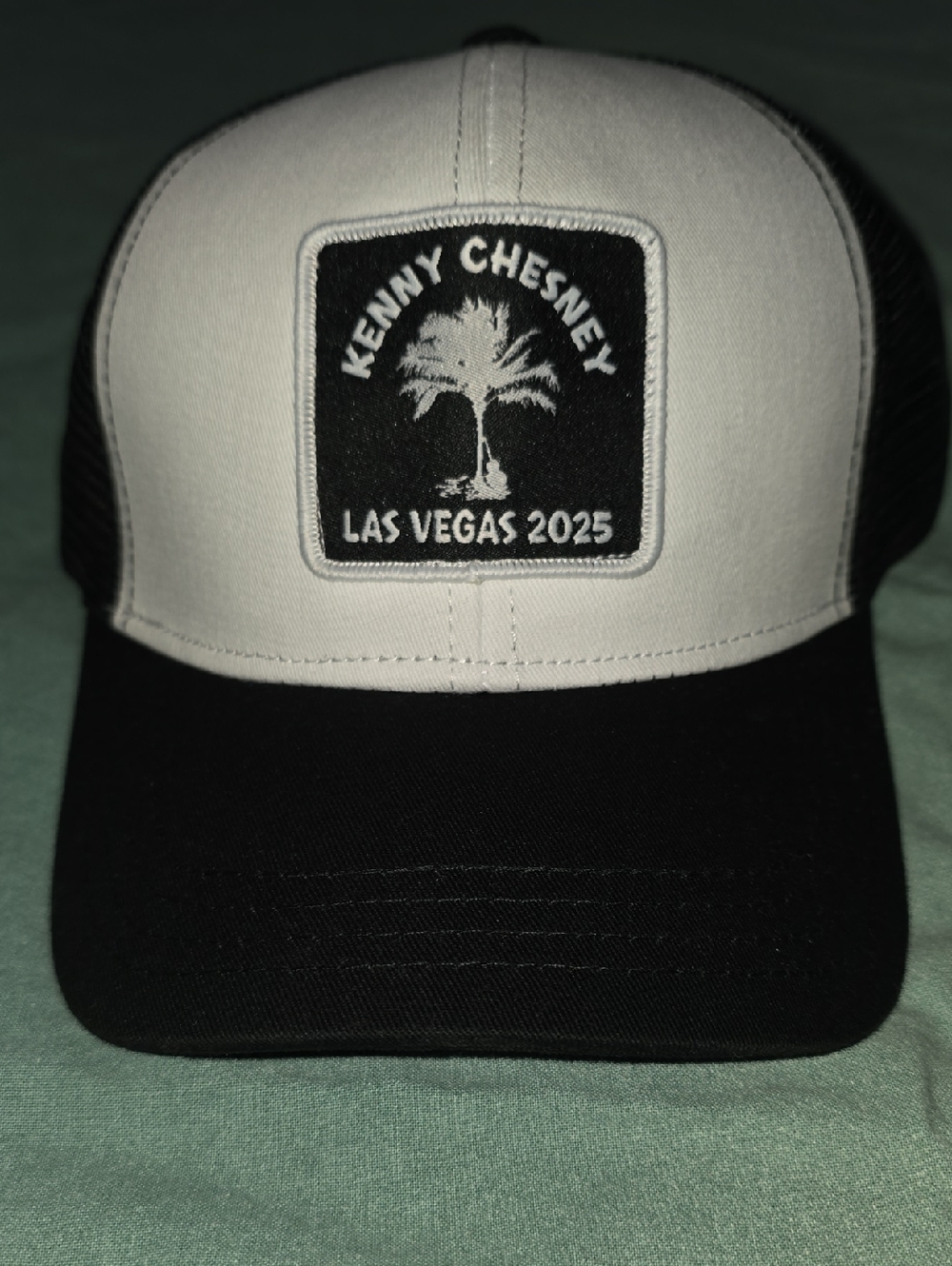 +Kenny Chesney Las Vegas 2025 Black & White Trucker Hat